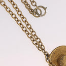 CHANEL Necklace Metal Gold Tone CC Auth bs35422A-4