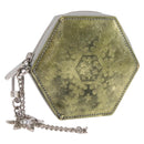 LOUIS VUITTON Vernis Porte Monnaie Flocon Purse Silver M58218 Auth bs35424-1