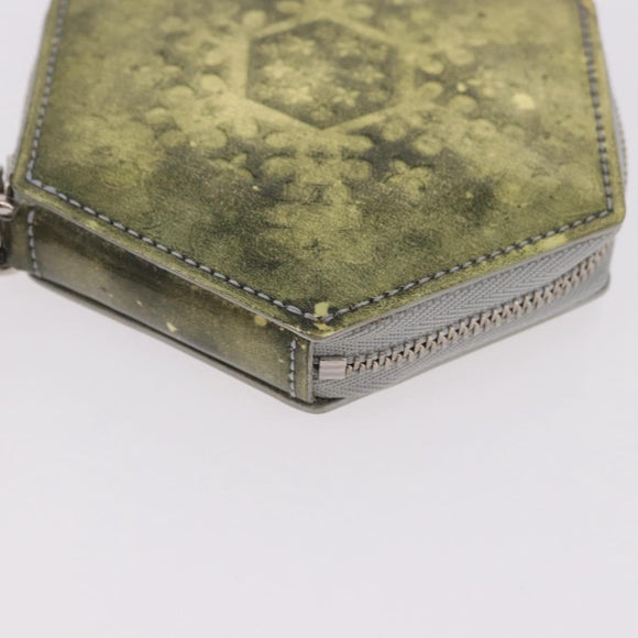 LOUIS VUITTON Vernis Porte Monnaie Flocon Purse Silver M58218 Auth bs35424