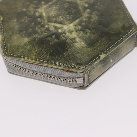 LOUIS VUITTON Vernis Porte Monnaie Flocon Purse Silver M58218 Auth bs35424