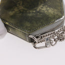 LOUIS VUITTON Vernis Porte Monnaie Flocon Purse Silver M58218 Auth bs35424-18