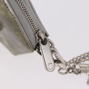 LOUIS VUITTON Vernis Porte Monnaie Flocon Purse Silver M58218 Auth bs35424-9