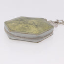 LOUIS VUITTON Vernis Porte Monnaie Flocon Purse Silver M58218 Auth bs35424-7