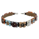 FENDI Shoulder Strap Leather 34.6"" Multicolor Silver Auth bs35426-3