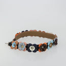 FENDI Shoulder Strap Leather 34.6"" Multicolor Silver Auth bs35426-4