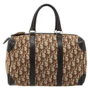 Christian Dior Trotter Canvas Hand Bag Brown Gold Auth bs35427A-13