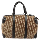 Christian Dior Trotter Canvas Hand Bag Brown Gold Auth bs35427A-2