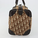 Christian Dior Trotter Canvas Hand Bag Brown Gold Auth bs35427A-3