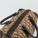Christian Dior Trotter Canvas Hand Bag Brown Gold Auth bs35427A-6