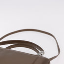Christian Dior Maris Pearl Bag Patent Leather 2way Bronze Silver Auth bs35429-10
