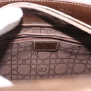 Christian Dior Maris Pearl Bag Patent Leather 2way Bronze Silver Auth bs35429-18