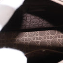 Christian Dior Maris Pearl Bag Patent Leather 2way Bronze Silver Auth bs35429-19