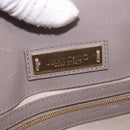 Jimmy Choo Hand Bag Leather 2way Gray Gold Auth bs35431-20