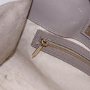 Jimmy Choo Hand Bag Leather 2way Gray Gold Auth bs35431-23