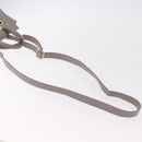 Jimmy Choo Hand Bag Leather 2way Gray Gold Auth bs35431-9