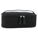 Christian Dior Trotter Canvas Vanity Pouch Black Silver Auth bs35433-1