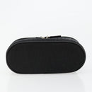 Christian Dior Trotter Canvas Vanity Pouch Black Silver Auth bs35433-10