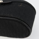 Christian Dior Trotter Canvas Vanity Pouch Black Silver Auth bs35433-11