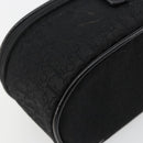 Christian Dior Trotter Canvas Vanity Pouch Black Silver Auth bs35433-12