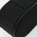 Christian Dior Trotter Canvas Vanity Pouch Black Silver Auth bs35433-14