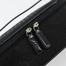 Christian Dior Trotter Canvas Vanity Pouch Black Silver Auth bs35433-15