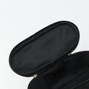 Christian Dior Trotter Canvas Vanity Pouch Black Silver Auth bs35433-17
