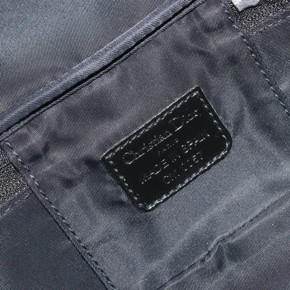 Christian Dior Trotter Canvas Vanity Pouch Black Silver Auth bs35433