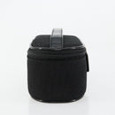Christian Dior Trotter Canvas Vanity Pouch Black Silver Auth bs35433-5