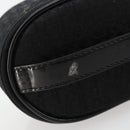 Christian Dior Trotter Canvas Vanity Pouch Black Silver Auth bs35433-8