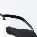 Christian Dior Trotter Canvas Vanity Pouch Black Silver Auth bs35433-9