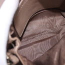 Chloe Lily Shoulder Bag Leather 2way Brown Gold Auth bs35434-10