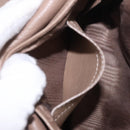 Chloe Lily Shoulder Bag Leather 2way Brown Gold Auth bs35434-24