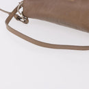 Chloe Lily Shoulder Bag Leather 2way Brown Gold Auth bs35434-7