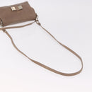 Chloe Lily Shoulder Bag Leather 2way Brown Gold Auth bs35434-8