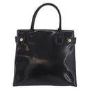 GUCCI Tote Bag Lackleder Schwarz Gold 000 1118 0503 Auth bs35437-2