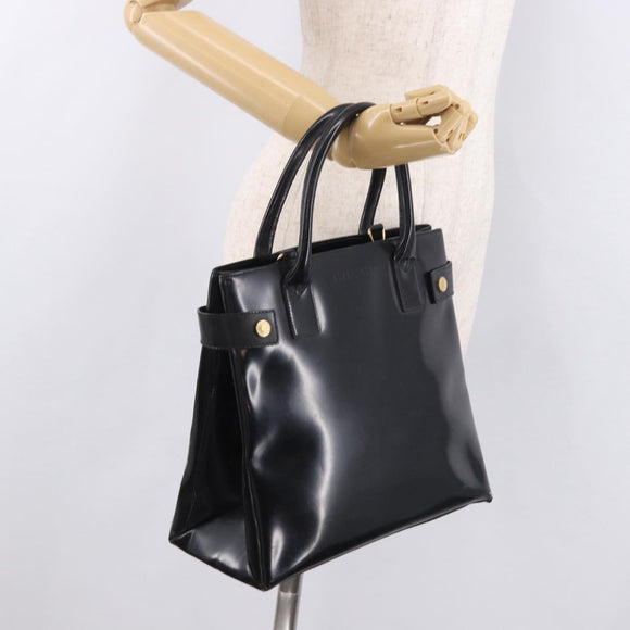 GUCCI Tote Bag Lackleder Schwarz Gold 000 1118 0503 Auth bs35437
