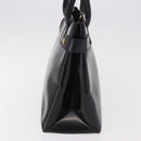 GUCCI Tote Bag Lackleder Schwarz Gold 000 1118 0503 Auth bs35437-4