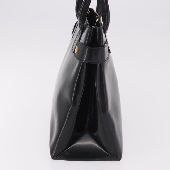 GUCCI Tote Bag Lackleder Schwarz Gold 000 1118 0503 Auth bs35437