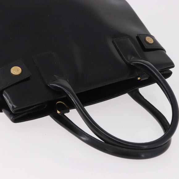 GUCCI Tote Bag Lackleder Schwarz Gold 000 1118 0503 Auth bs35437