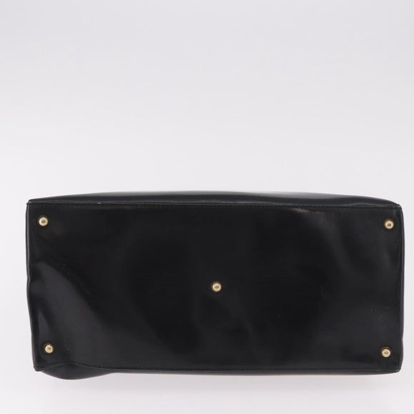 GUCCI Tote Bag Lackleder Schwarz Gold 000 1118 0503 Auth bs35437