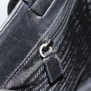 PRADA Hand Bag Canvas Black Silver Auth bs35438-21