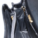TIFFANY&Co. Hand Bag Leather Black Gold Auth bs35439-20
