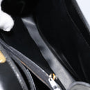 TIFFANY&Co. Hand Bag Leather Black Gold Auth bs35439-23