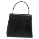 TIFFANY&Co. Hand Bag Leather Black Gold Auth bs35439-2