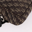 BOTTEGA VENETA Waist Bag Canvas Brown Silver Auth bs35444-10