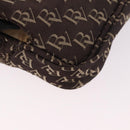 BOTTEGA VENETA Waist Bag Canvas Brown Silver Auth bs35444-12