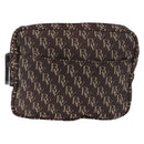 BOTTEGA VENETA Waist Bag Canvas Brown Silver Auth bs35444-2