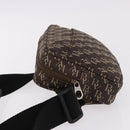 BOTTEGA VENETA Waist Bag Canvas Brown Silver Auth bs35444-5