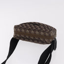 BOTTEGA VENETA Waist Bag Canvas Brown Silver Auth bs35444-6