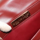 CARTIER Must Line Shoulder Bag Leather Bordeaux Gold Auth bs35445-17